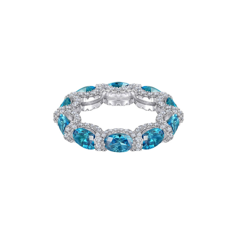 Jacobine Blue Oval Ring