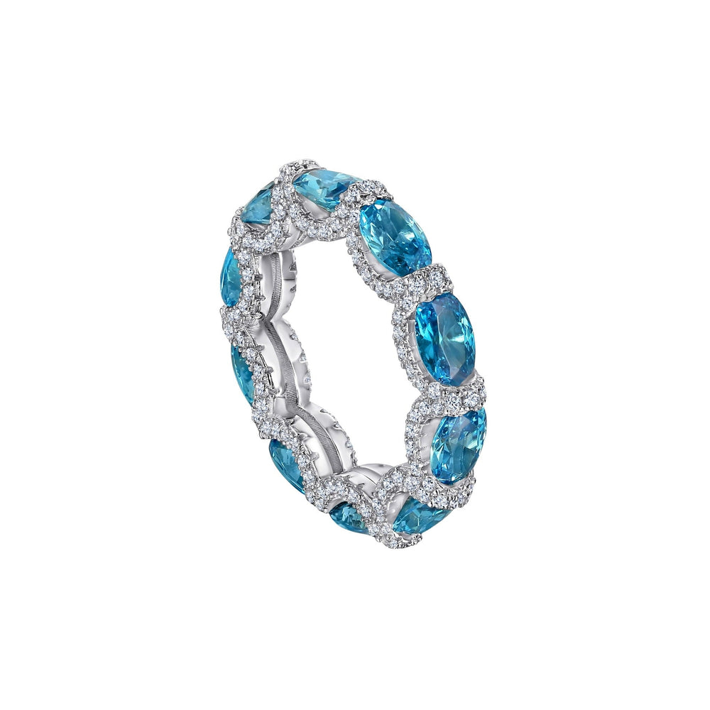 Jacobine Blue Oval Ring