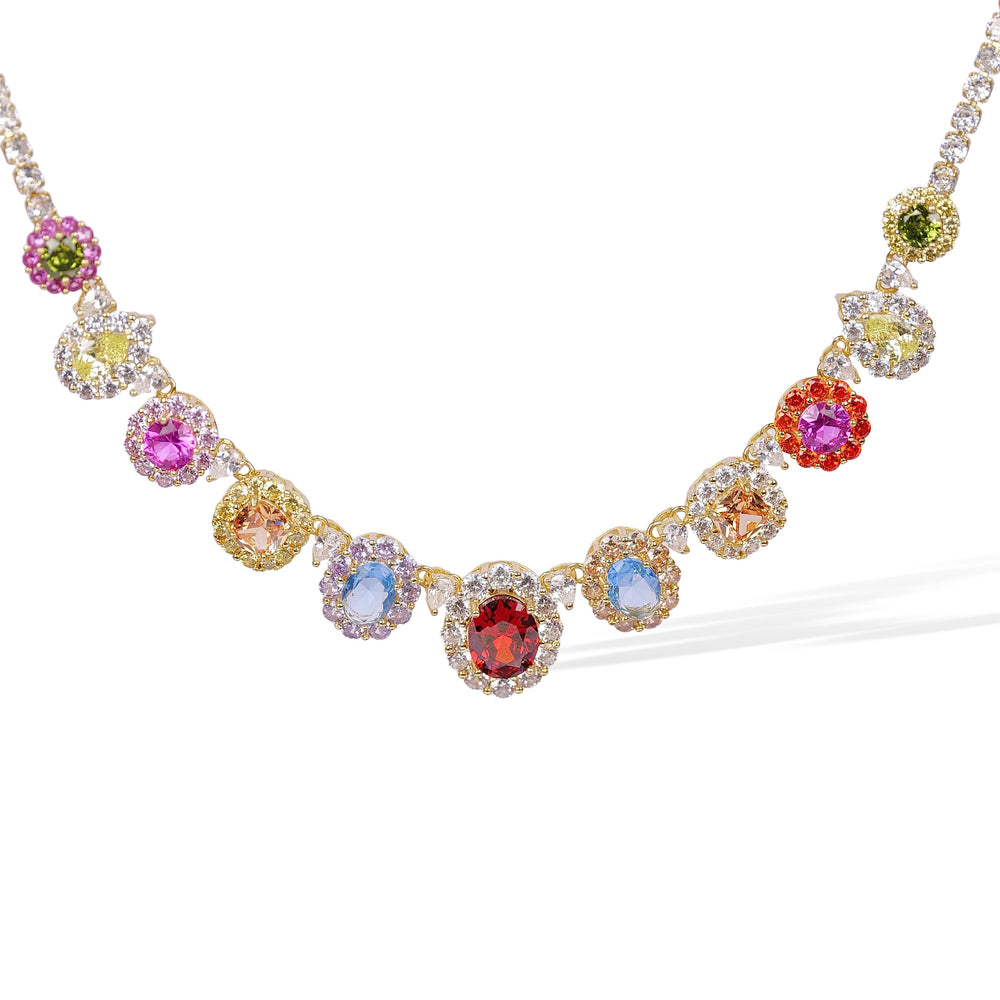 Jacqueline Multicolor Mixed Shape Necklace