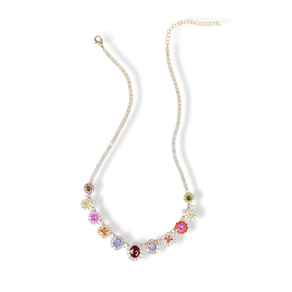 Jacqueline Multicolor Mixed Shape Necklace