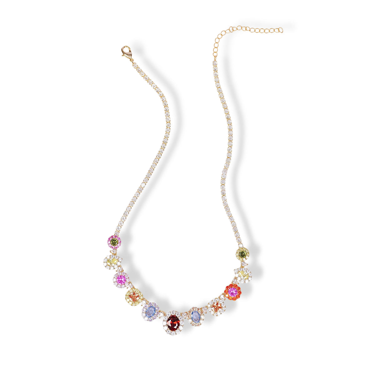 Jacqueline Multicolor Mixed Shape Necklace