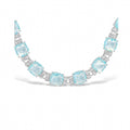 Jade Blue Square Necklace