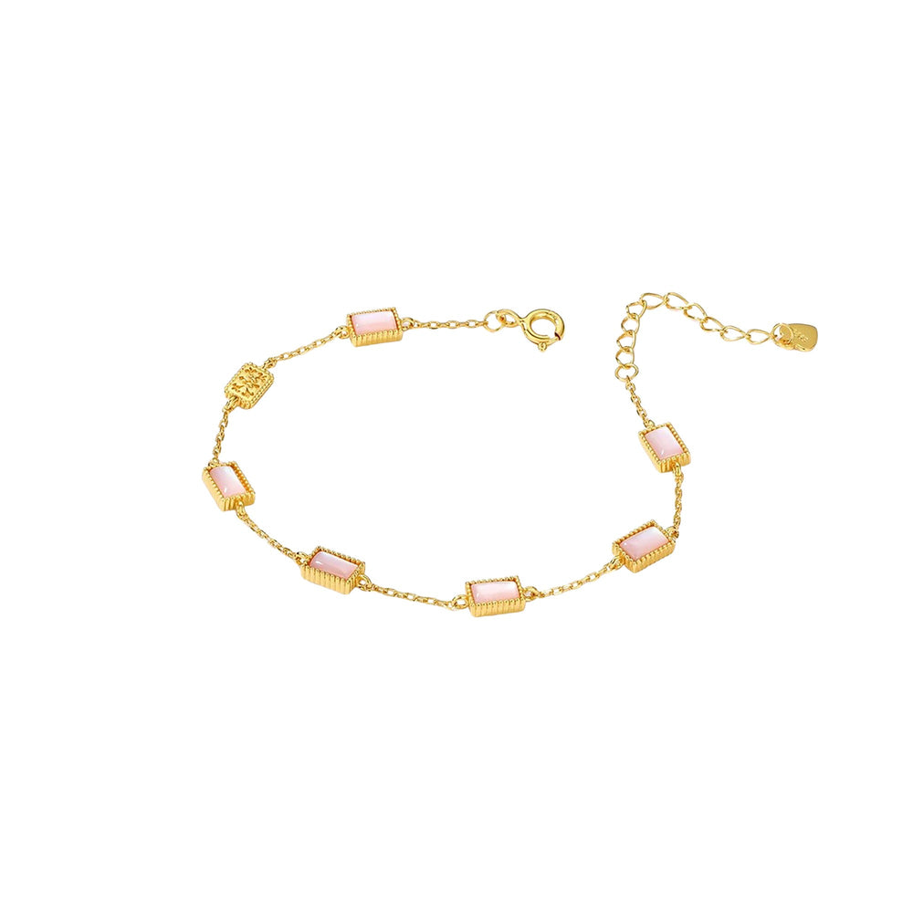 Janelle Pink Shell Bracelet
