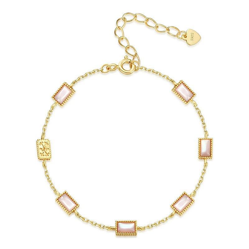Janelle Pink Shell Bracelet