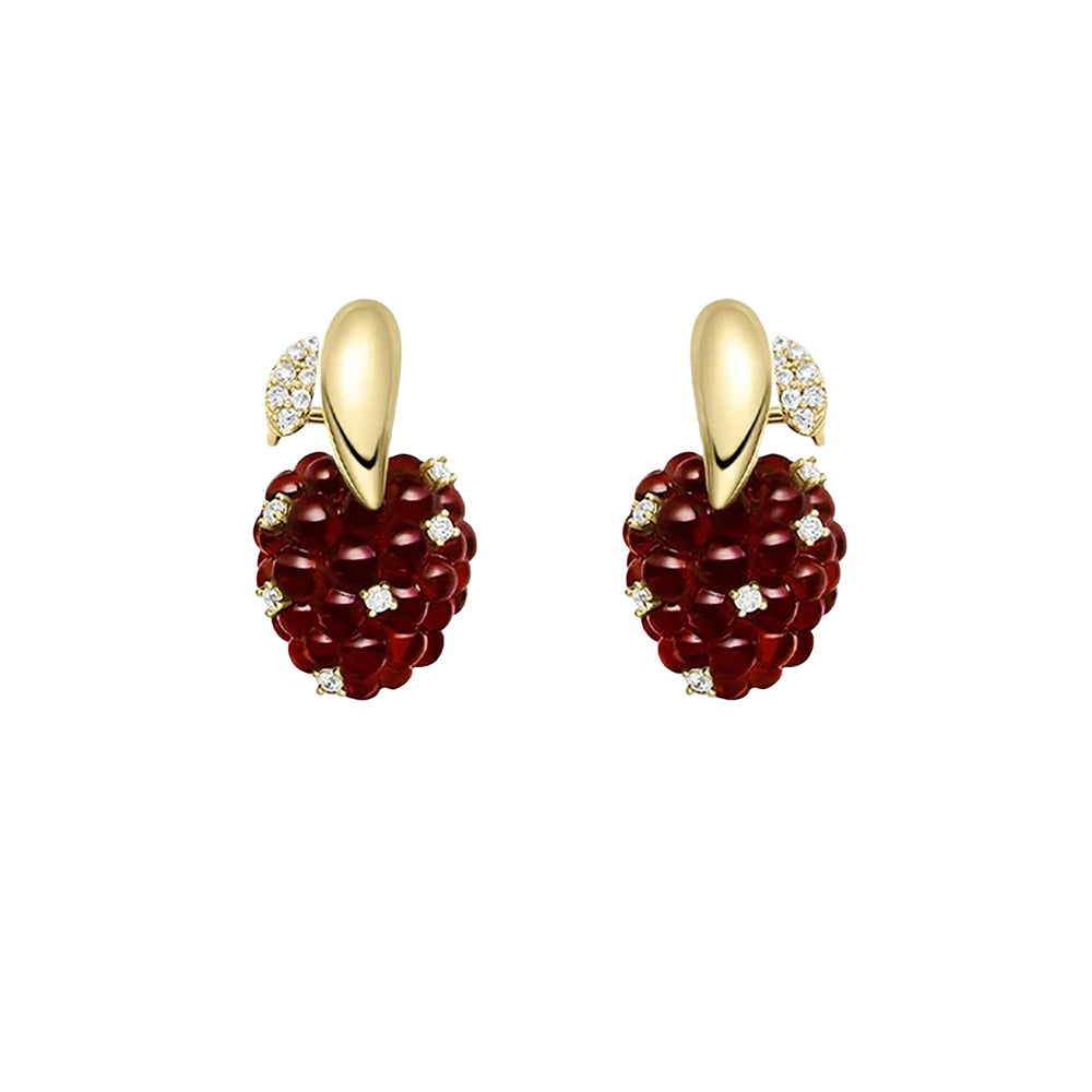 Janneke Red Raspberry Earrings