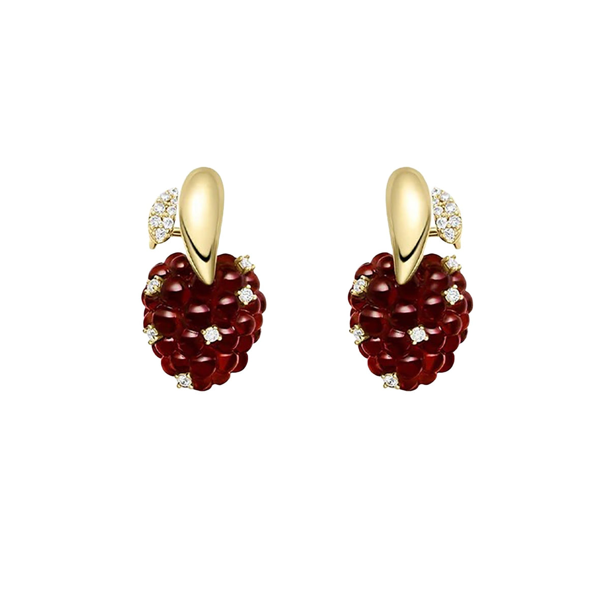 Janneke Red Raspberry Earrings