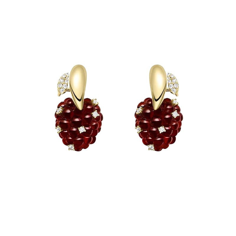 Janneke Red Raspberry Earrings