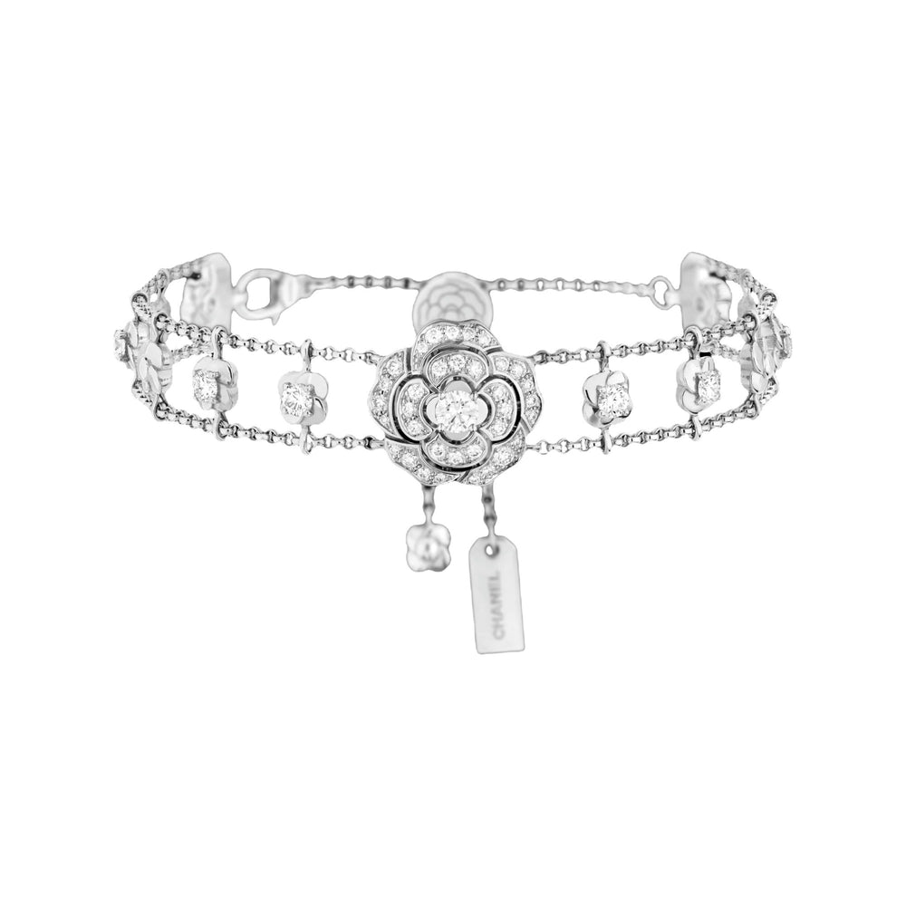 Jasmin White Camellia Floral Bracelet