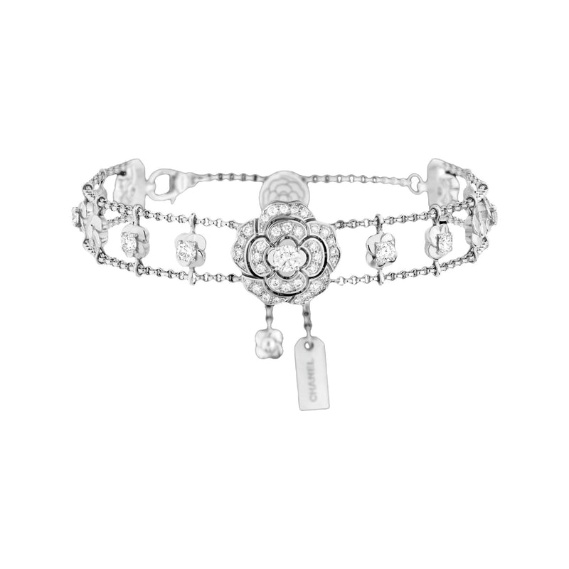 Jasmin White Camellia Floral Bracelet
