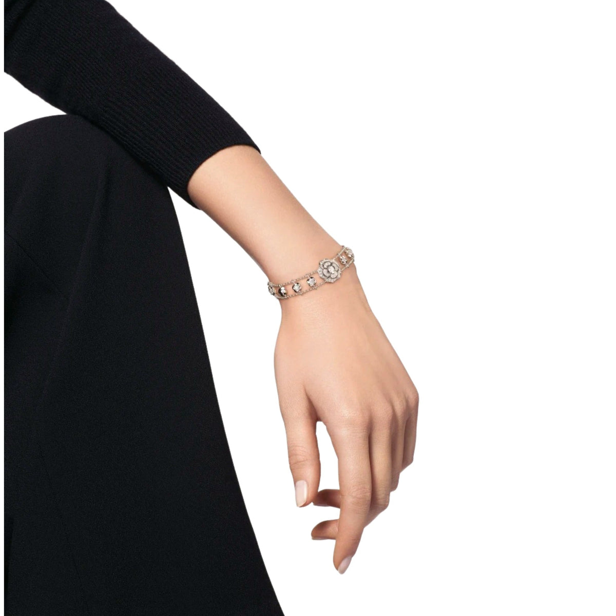 Jasmin White Camellia Floral Bracelet
