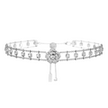 Jasmin White Camellia Floral Chocker Necklace