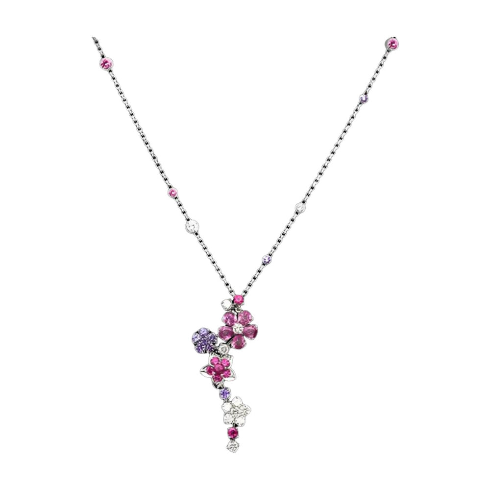Jeanne Blooming Pink Floral Necklace
