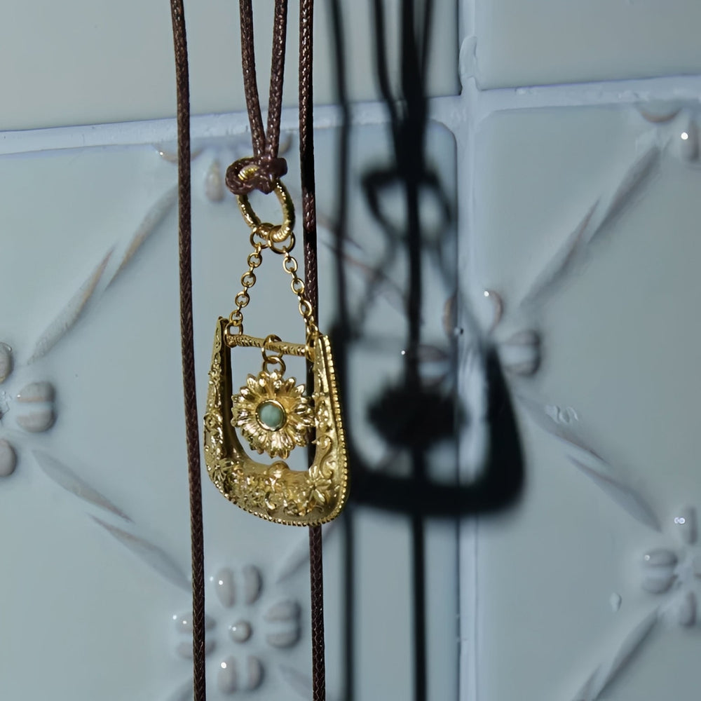 Jehanne 14K Gold Floral Necklace