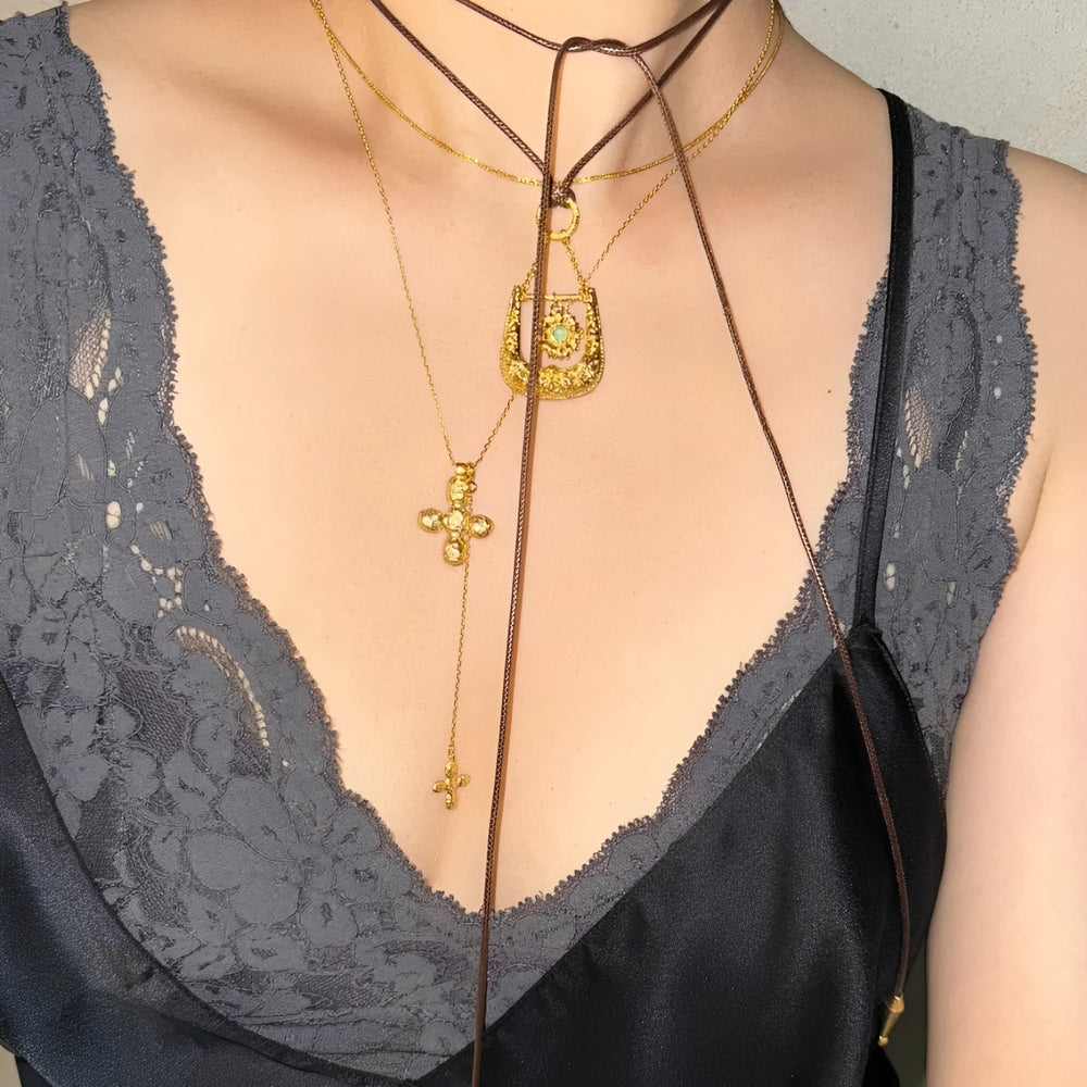 Jehanne 14K Gold Floral Necklace