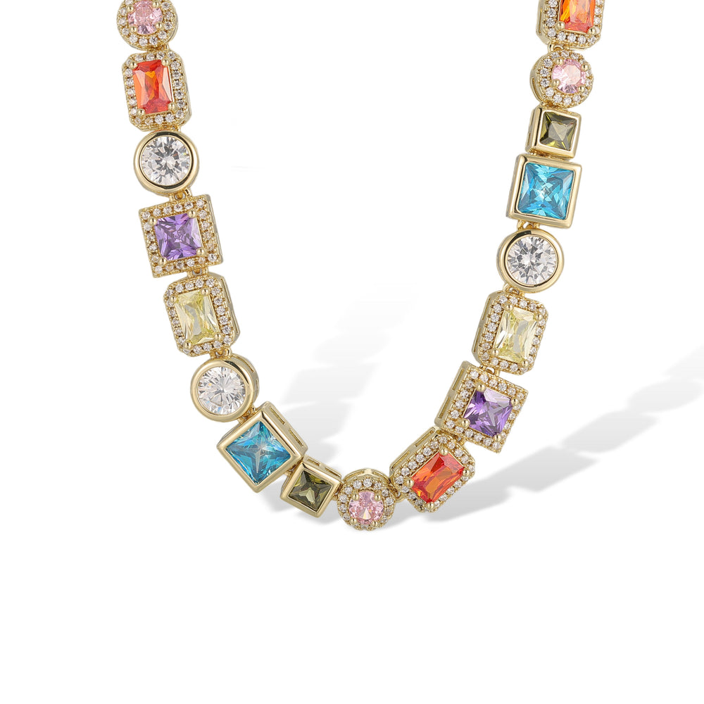 Jella Multicolor Mixed Shapes Necklace
