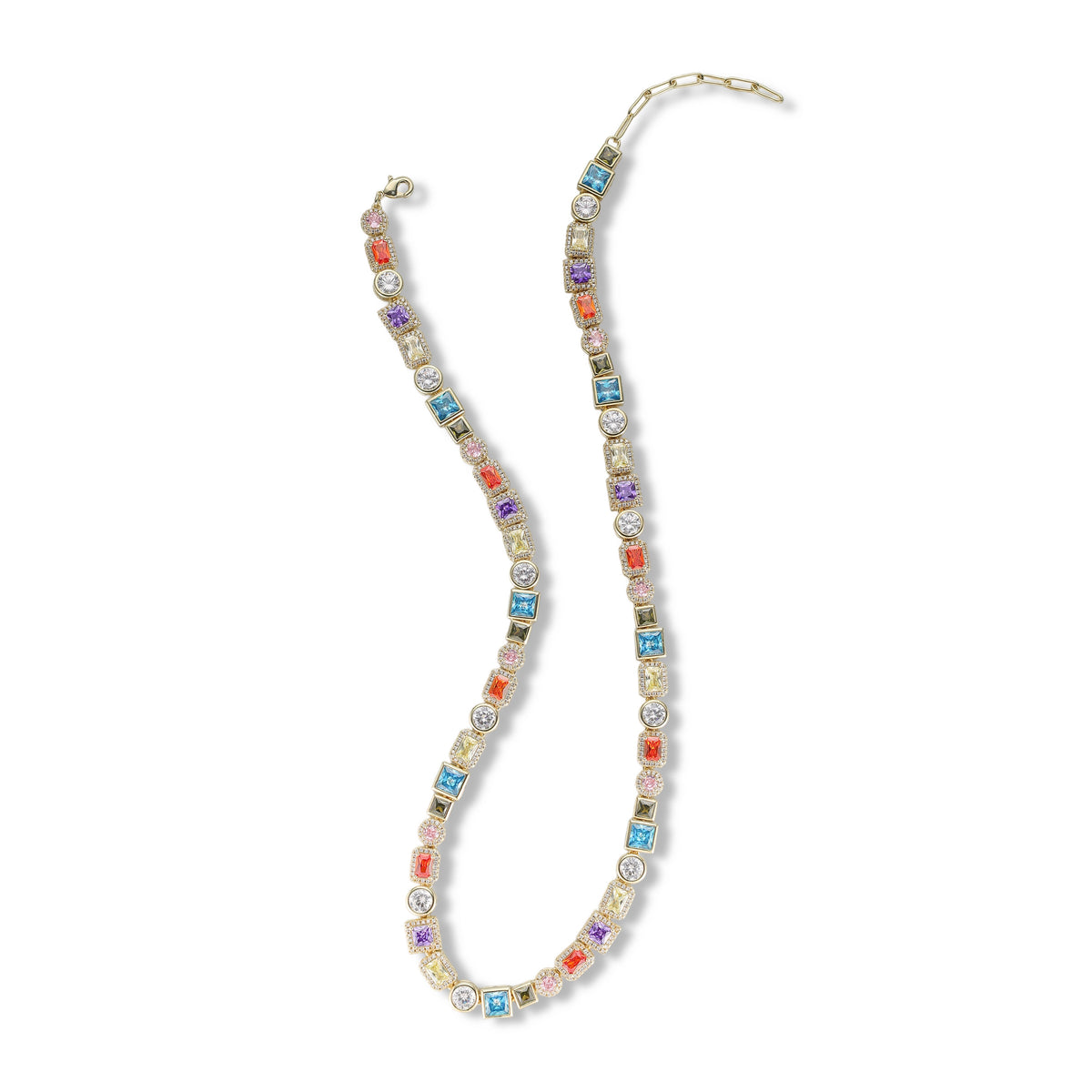 Jella Multicolor Mixed Shapes Necklace