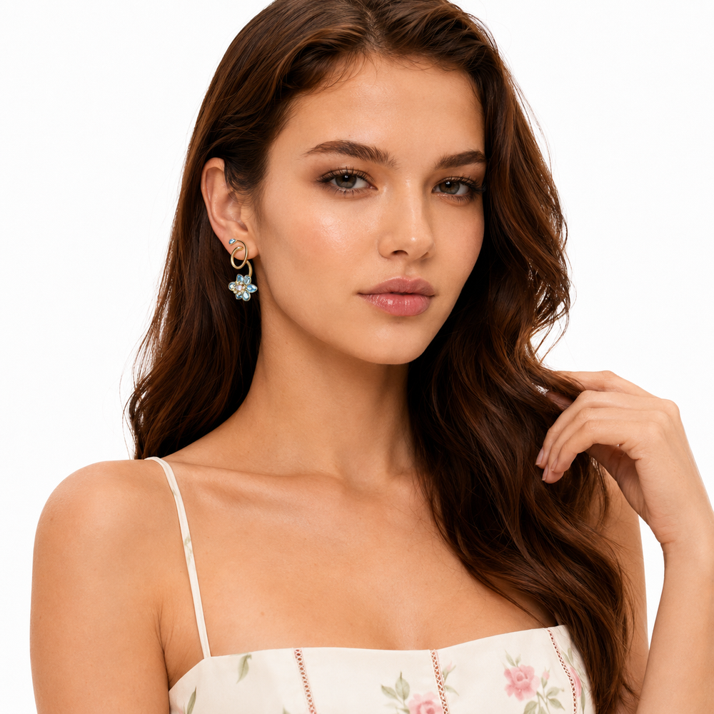Jetta Multicolor Floral Earrings