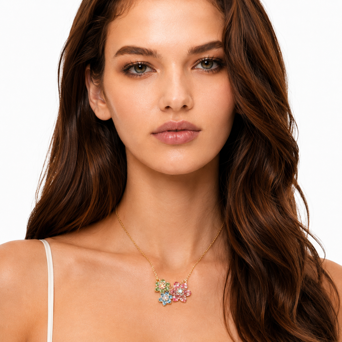 Jetta Multicolor Floral Necklace