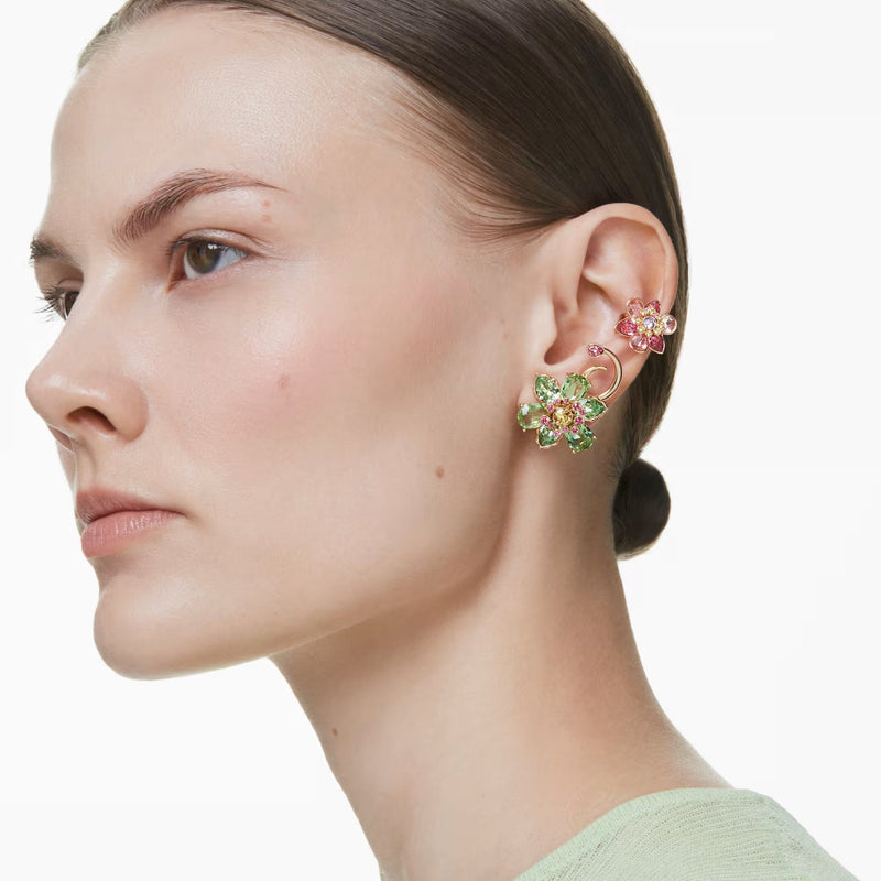 Jetta Multicolor Three Floral Earrings