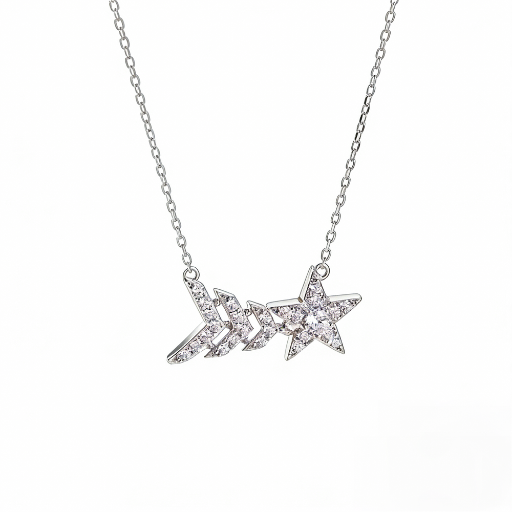 Jocelyne White Star Necklace