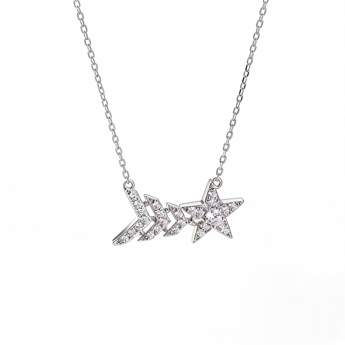 Jocelyne White Star Necklace