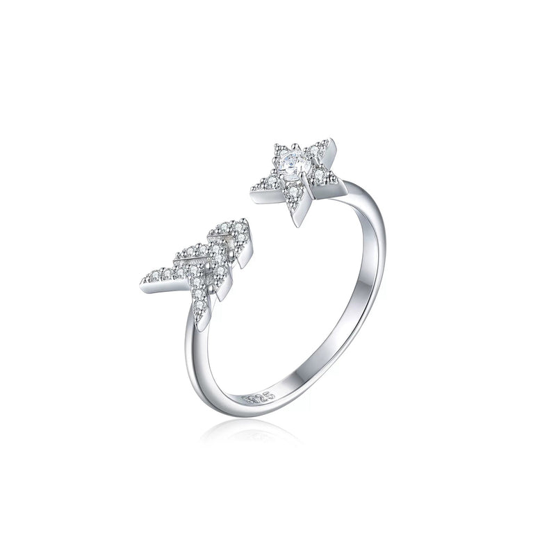 Jocelyne White Star Open Ring