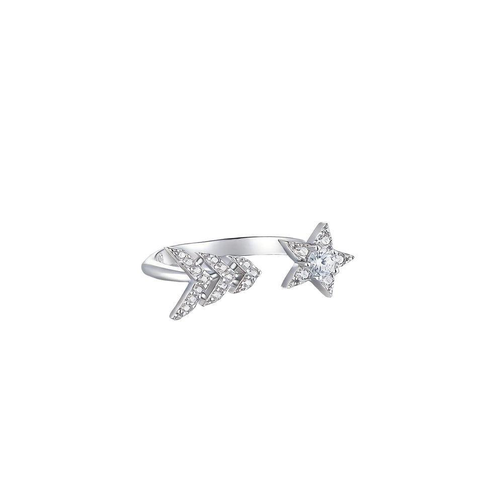 Jocelyne White Star Open Ring