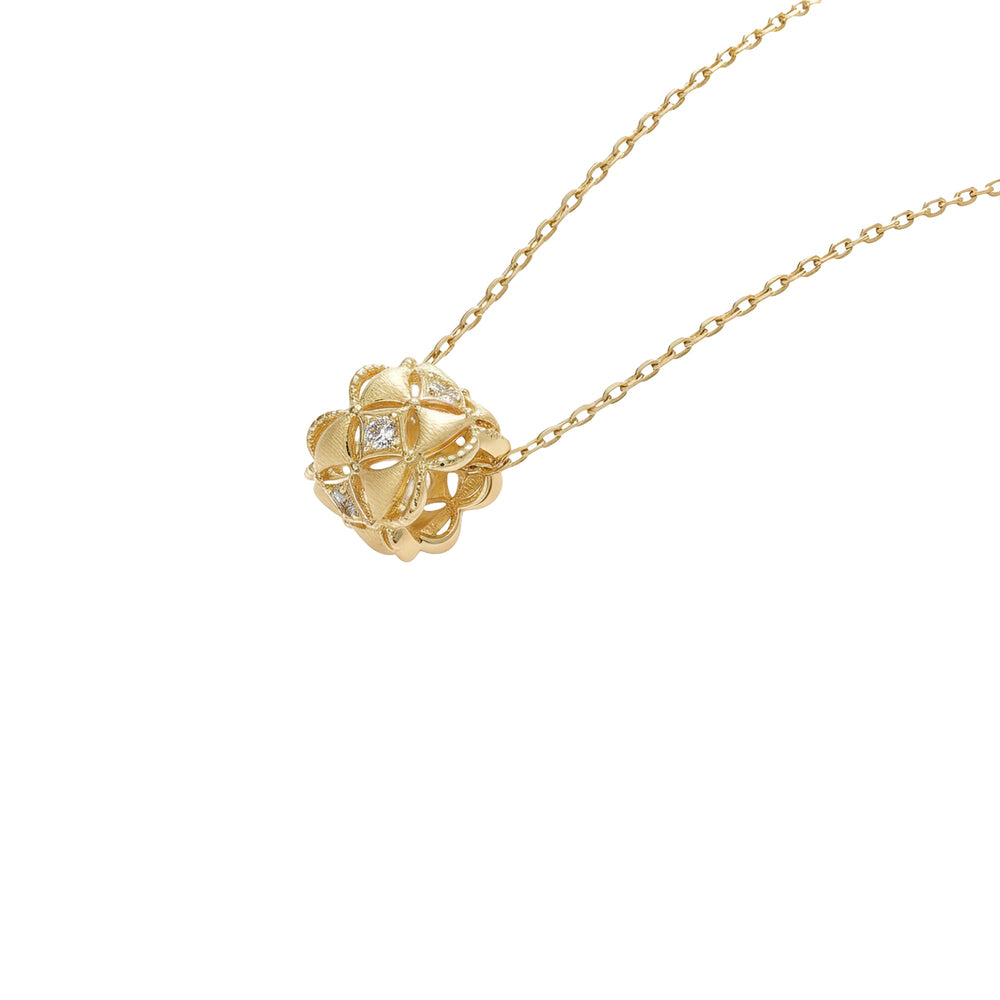 Johanna 14K Gold Barrel Necklace