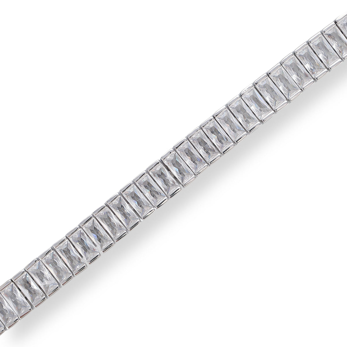 Jolina White Baguette Tennis Bracelet