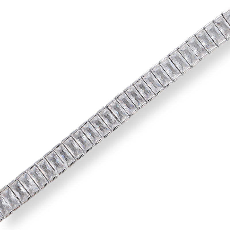 Jolina White Baguette Tennis Bracelet