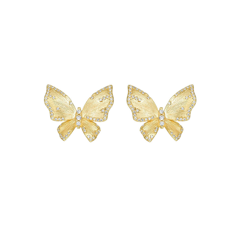 Jördis 14K Gold Butterfly Stud Earrings