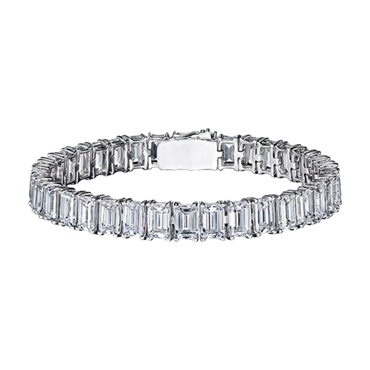 Judeline White Rectangular Bracelet