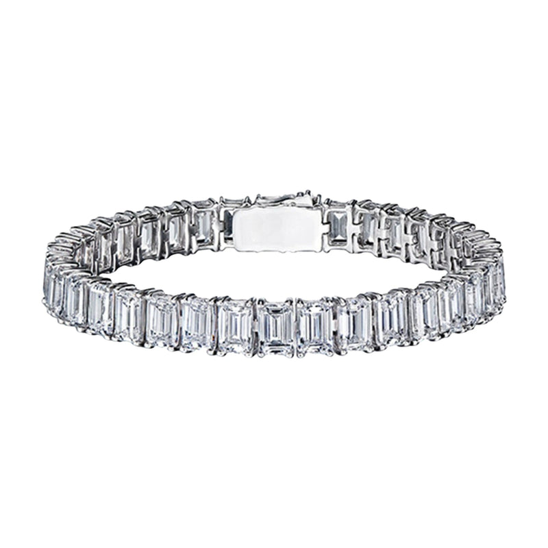 Judeline White Rectangular Bracelet