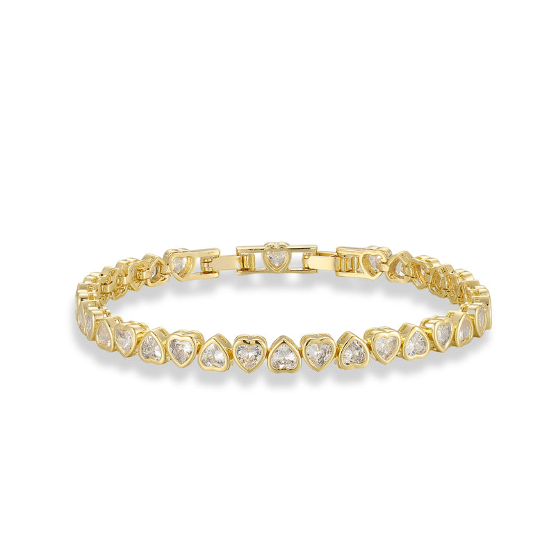 Jule 14K Gold Heart Bracelet