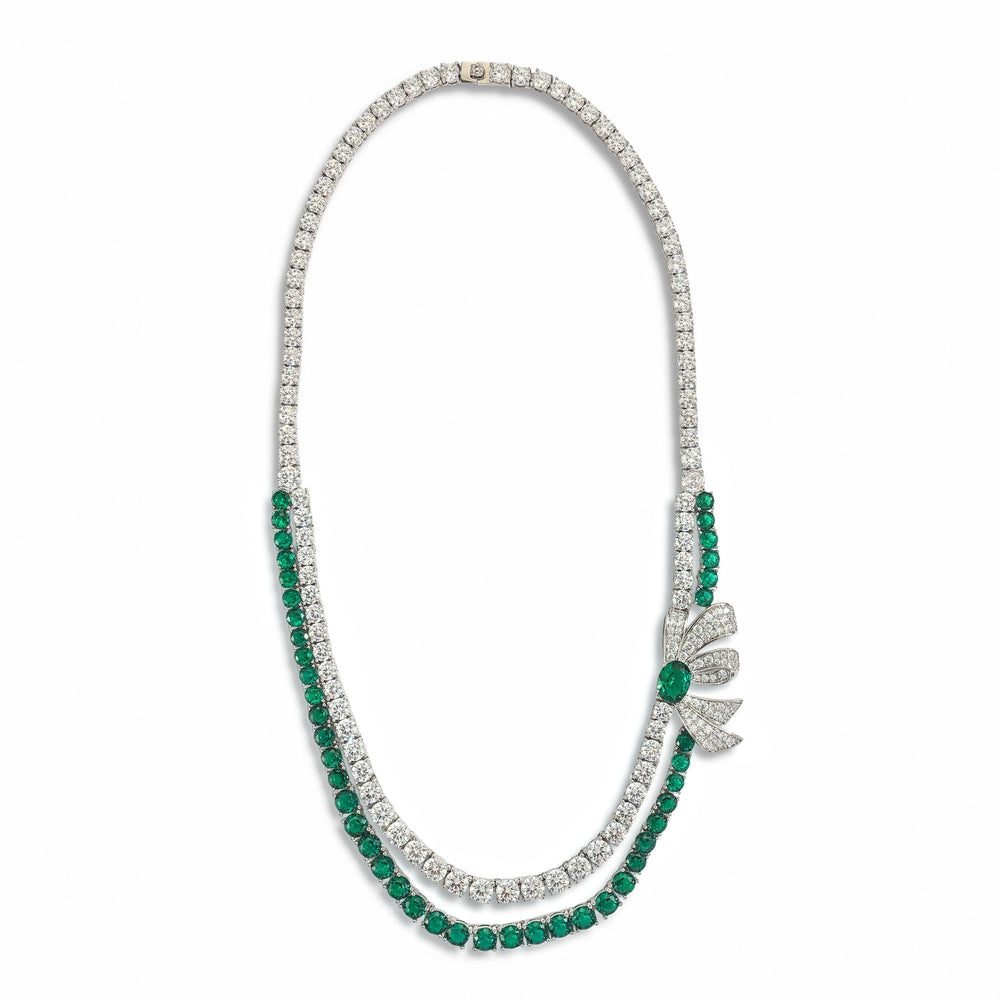 Julia Green Butterfly Layer Necklace