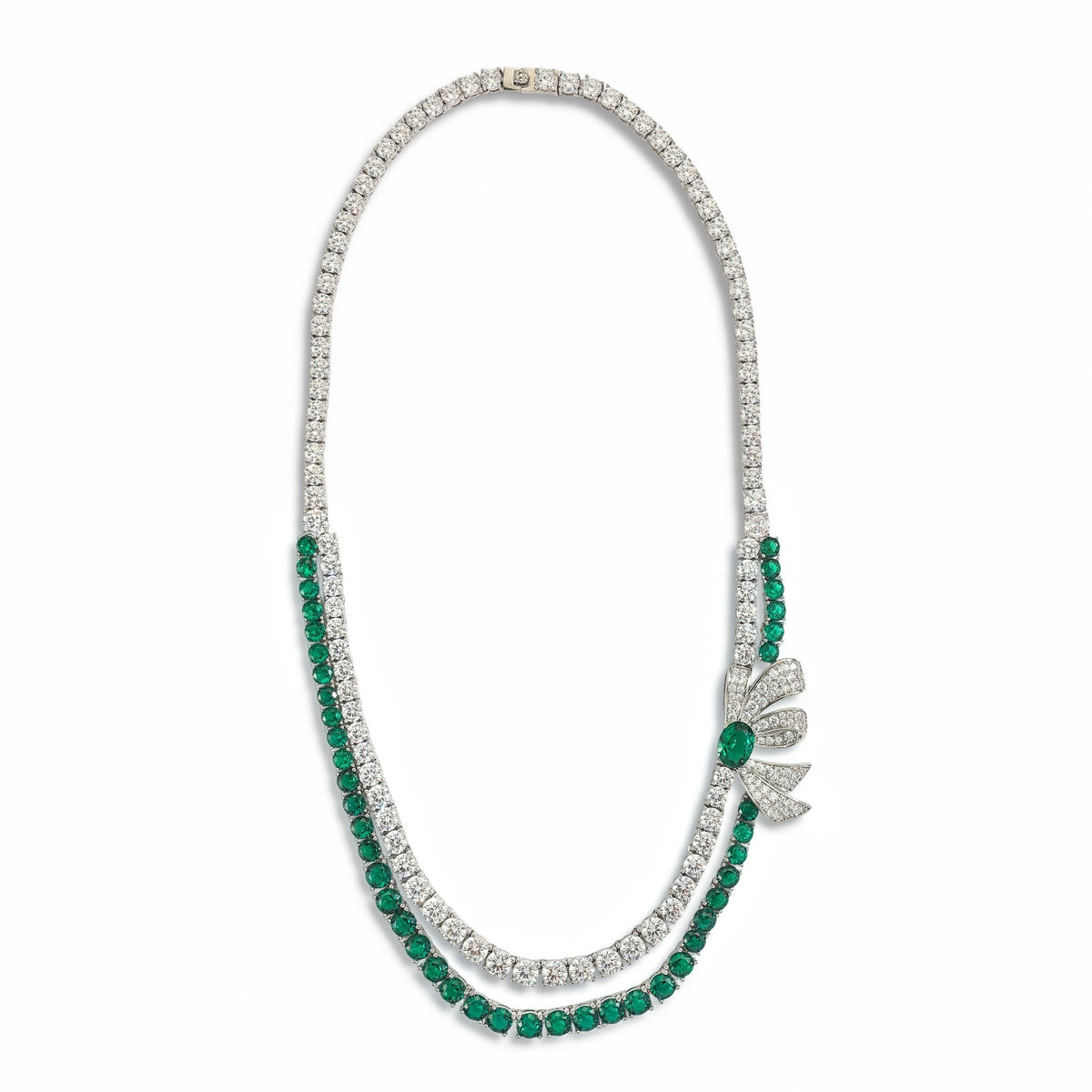 Julia Green Butterfly Layer Necklace