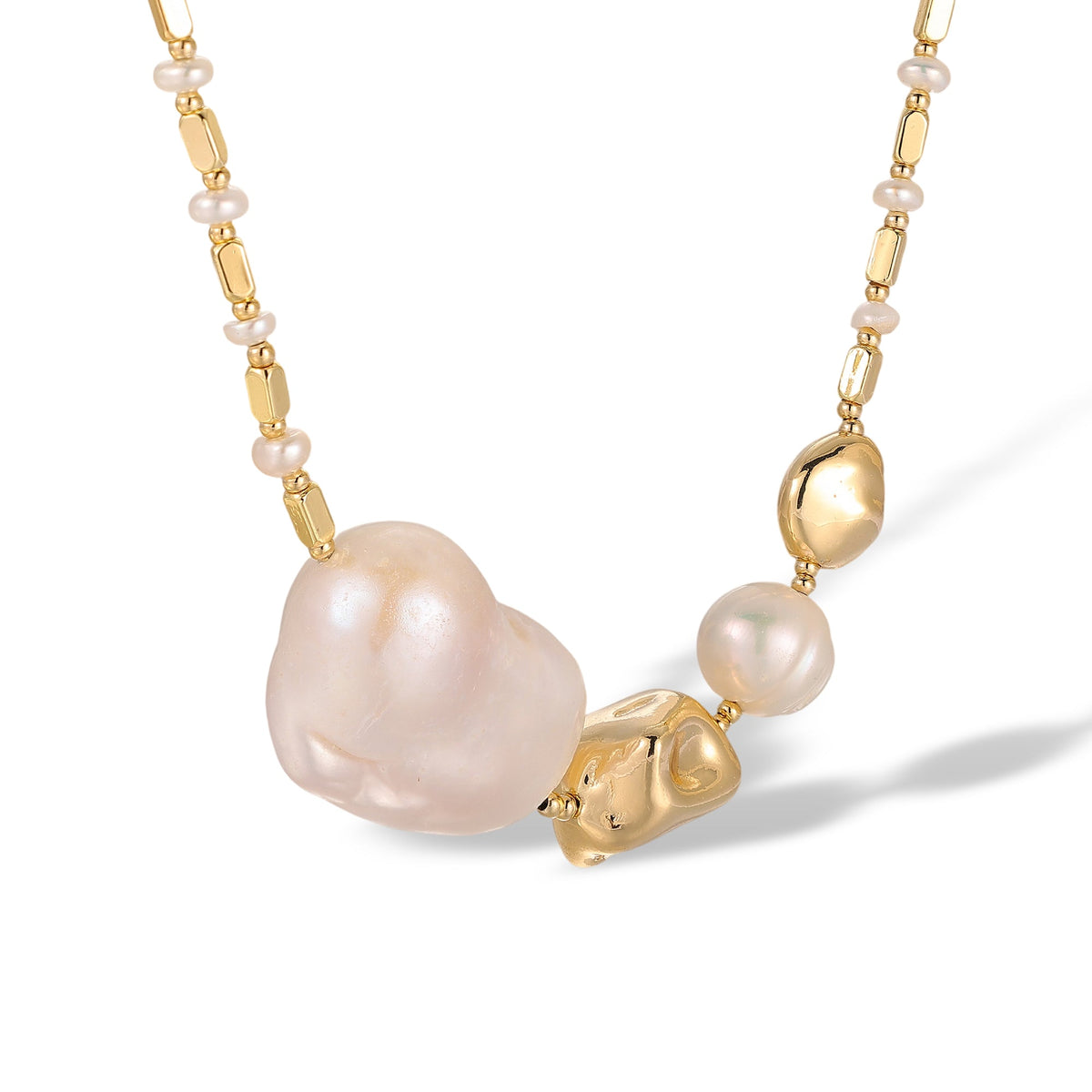Juliane 14K Gold Baroque Pearl Necklace