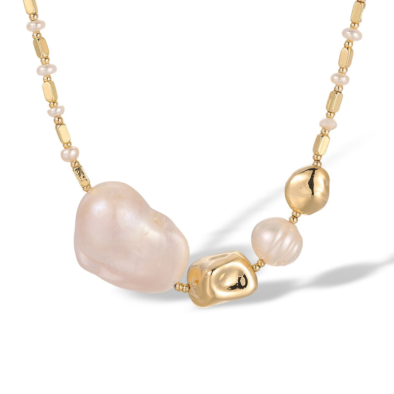 Juliane 14K Gold Baroque Pearl Necklace