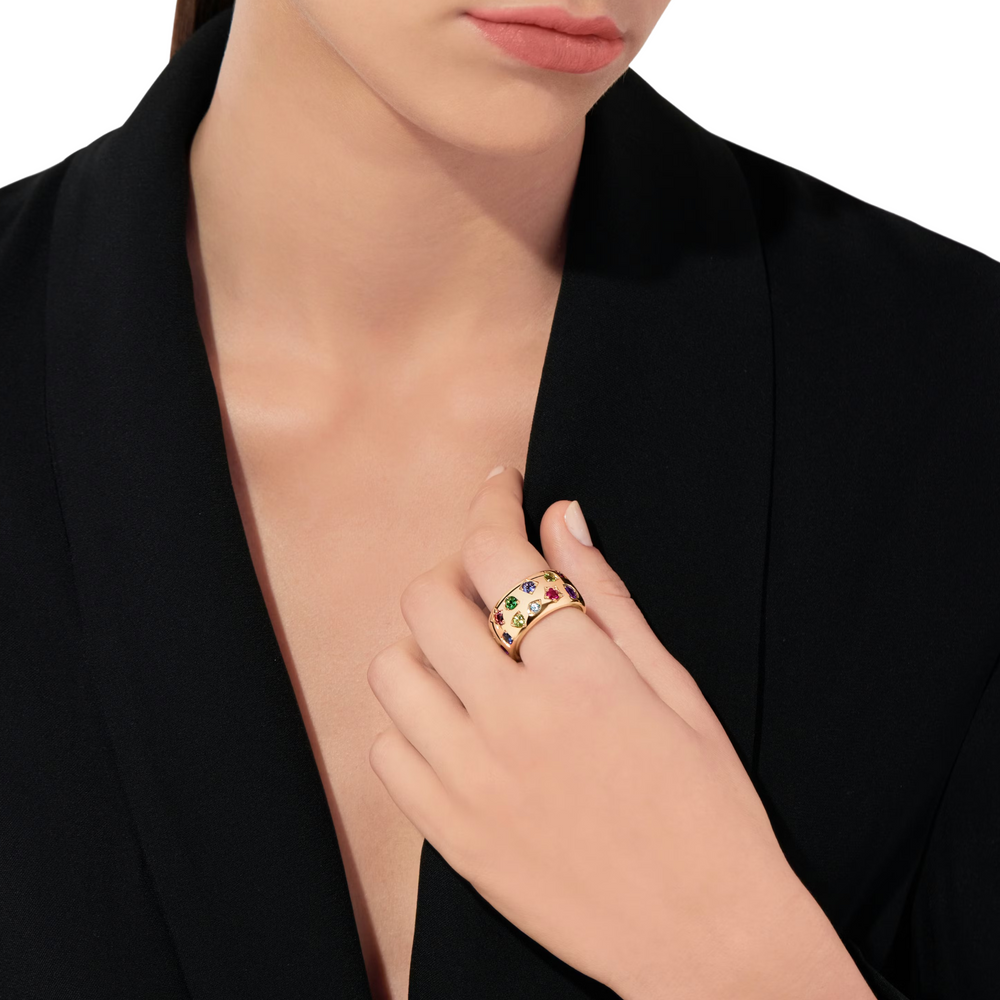 Julie Muticolor Large Round Ring