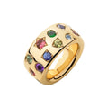 Julie Muticolor Large Round Ring