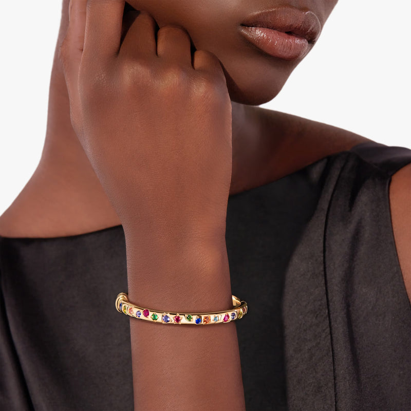Julie Muticolor Round Bangle