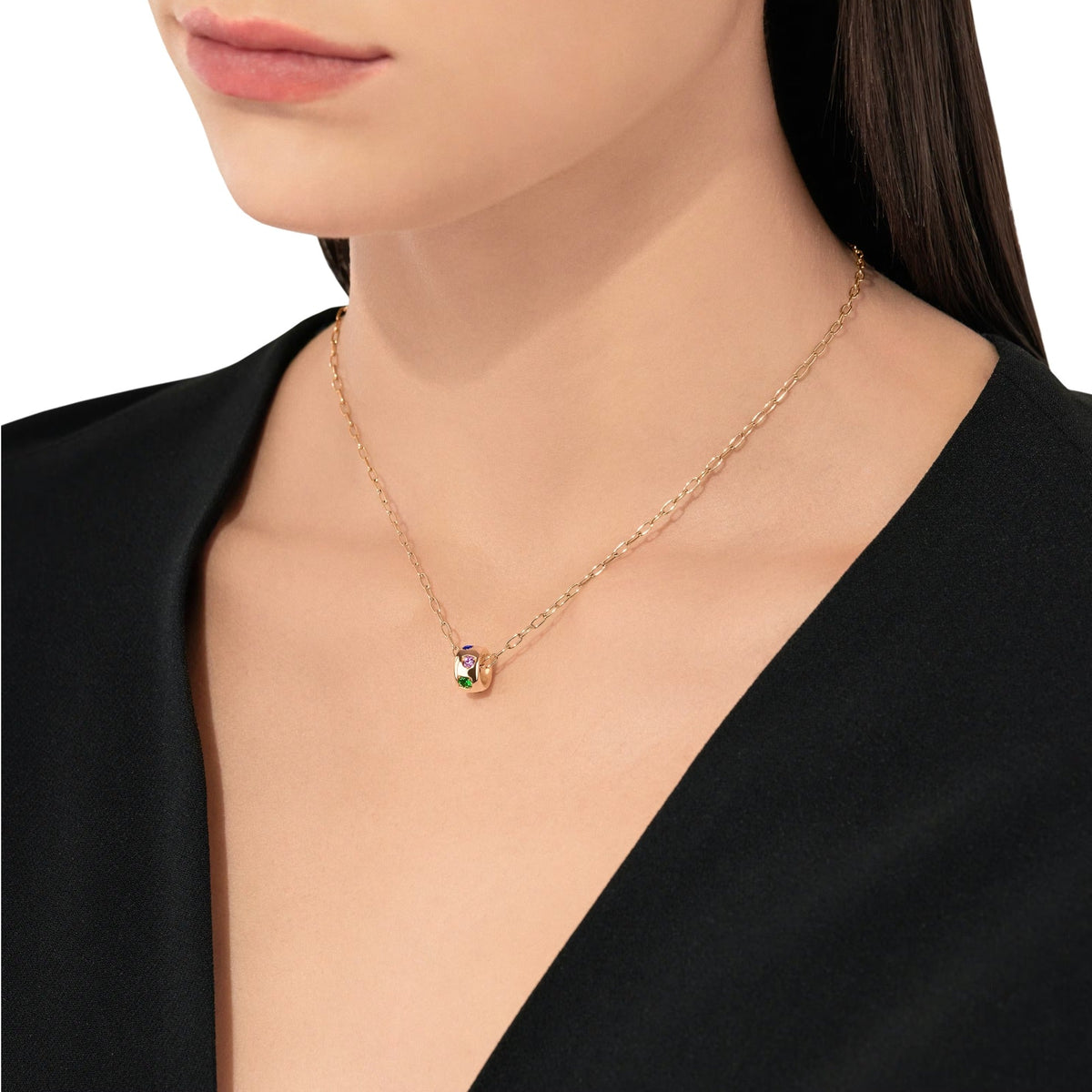 Julie Muticolor Round Necklace