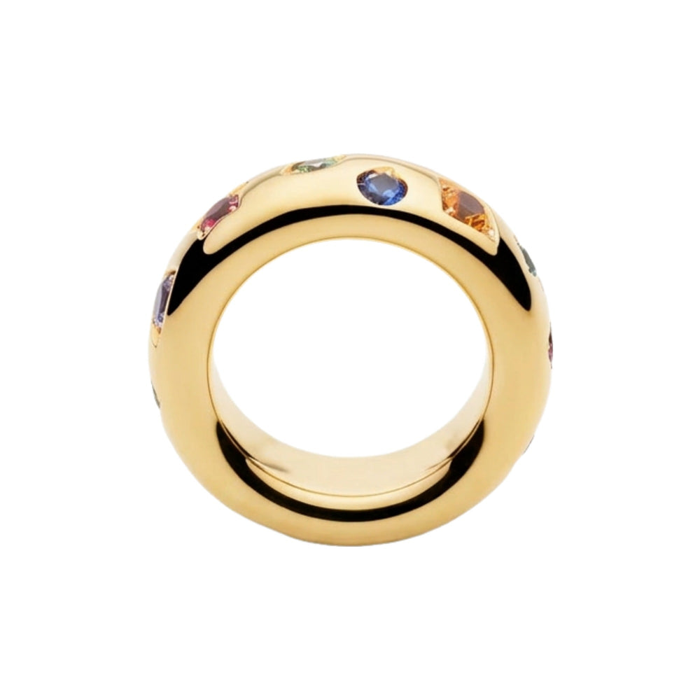 Julie Muticolor Slim Round Ring