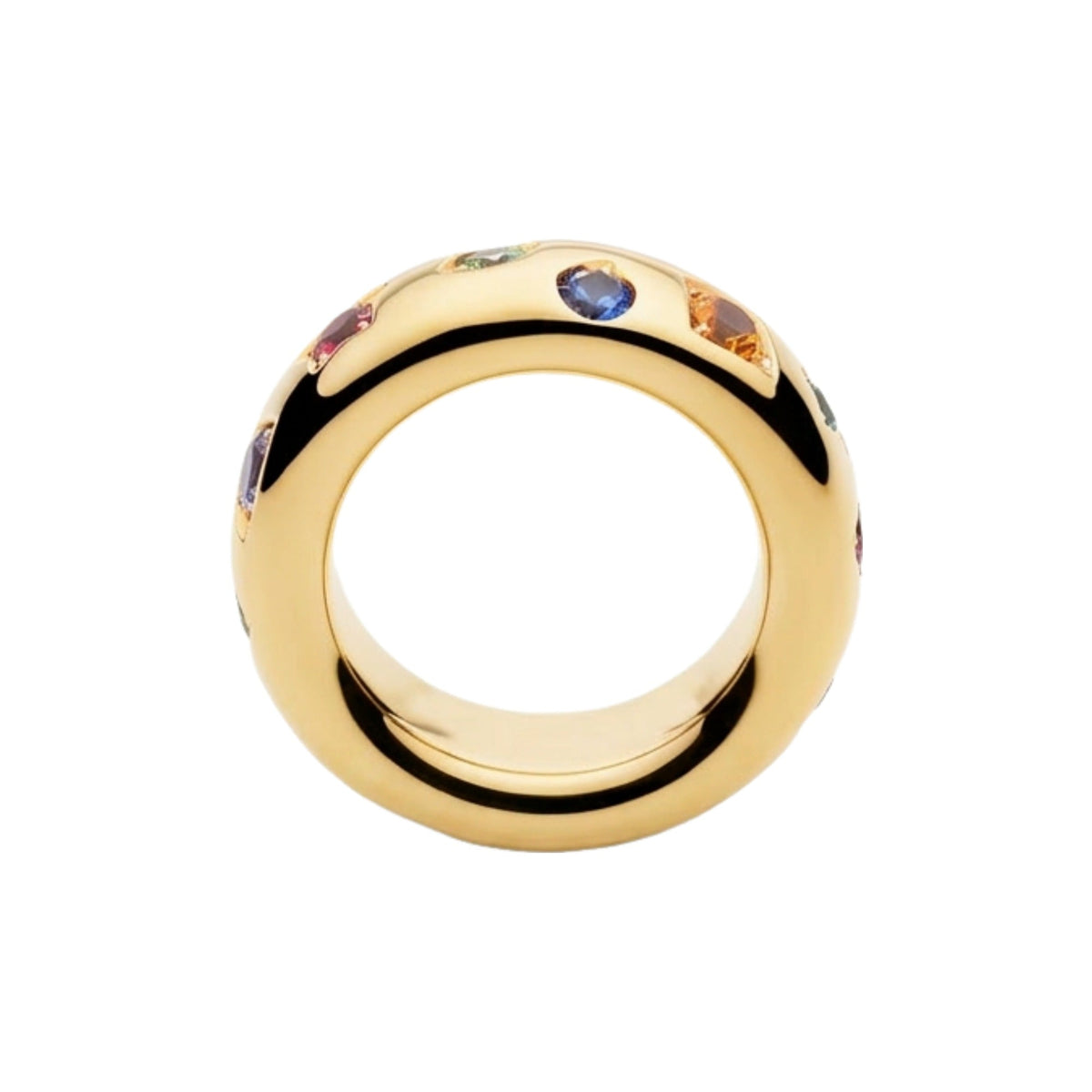 Julie Muticolor Slim Round Ring