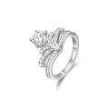 Julitte White Crown Ring