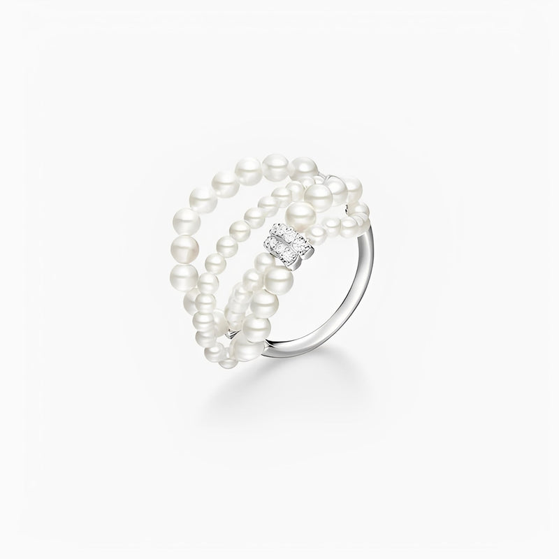 Kalliste White Pearls Ring