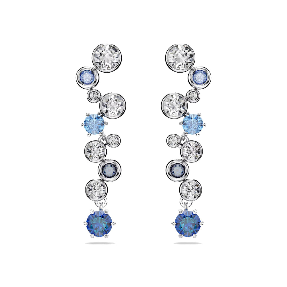Karina Blue Round Earrings