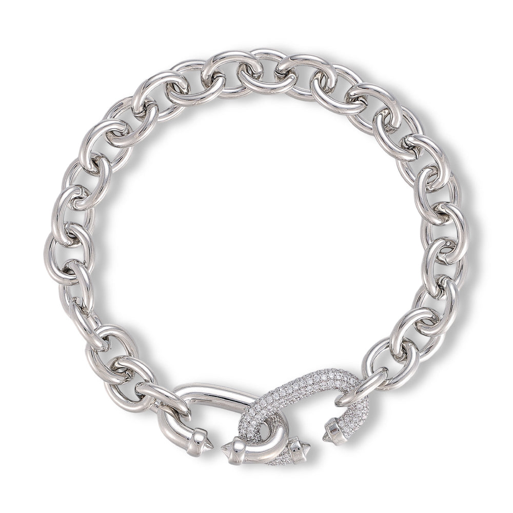 Karolin 14K Gold Oval Link Bracelet