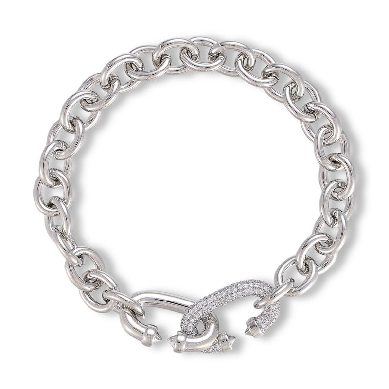 Karolin 14K Gold Oval Link Bracelet
