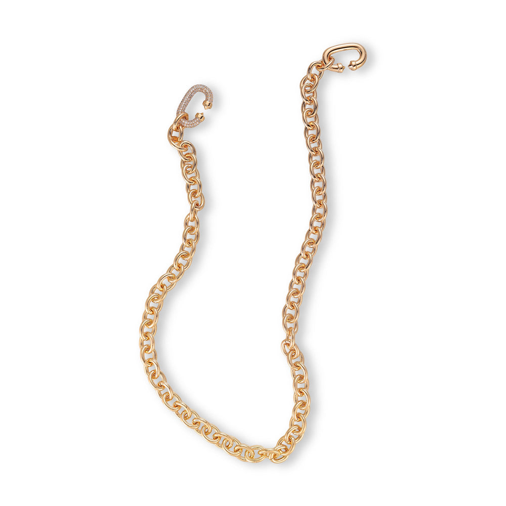 Karolin 14K Gold Oval Link Necklace
